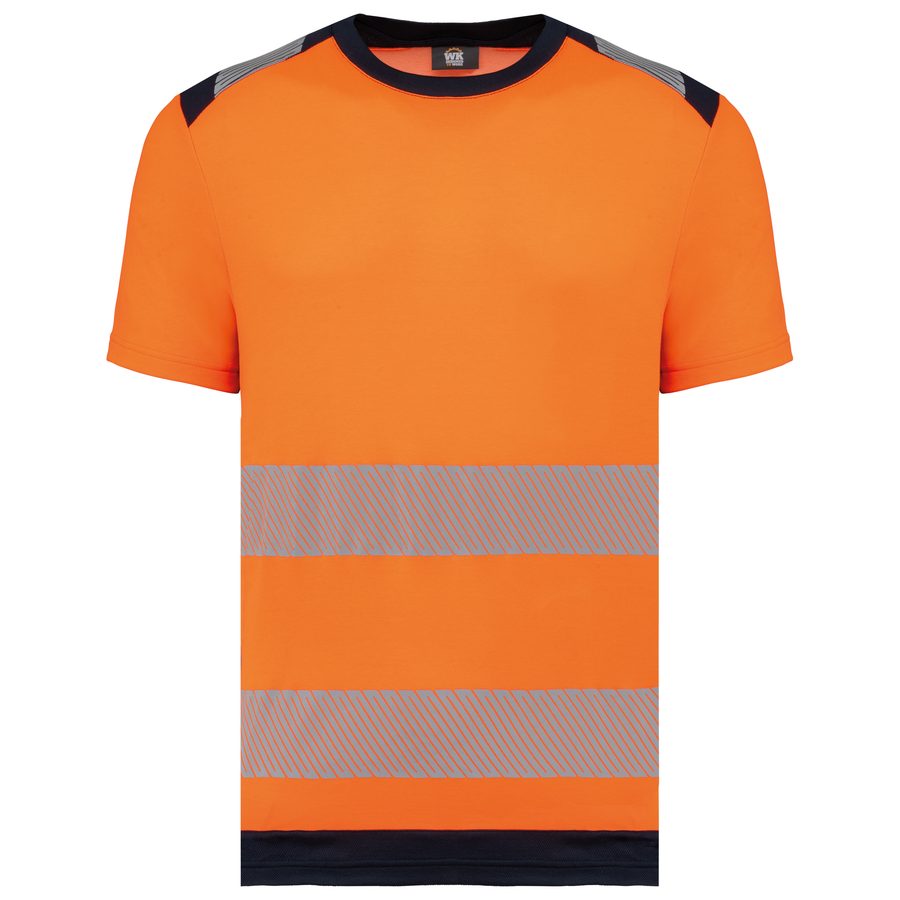 WK Recyceltes Sicherheits-T-Shirt mit Rundhalsausschnitt und kurzen Ärmeln WK360 bedrucken